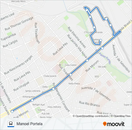 28 MORADA DO SOL / SÃO LUIZ Bus Line Map
