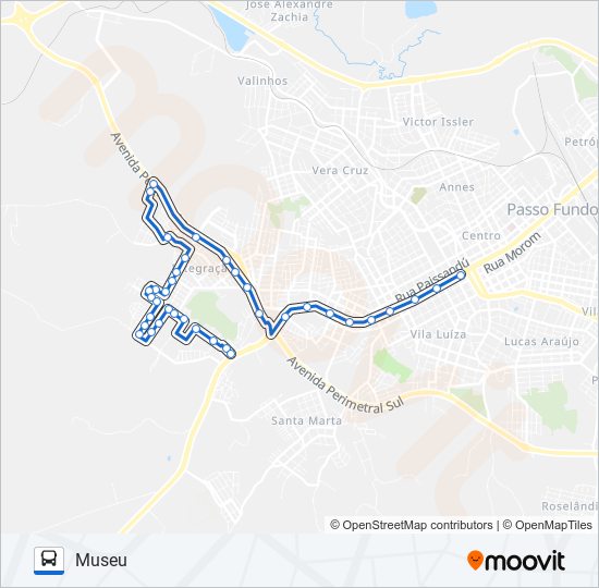 Mapa da linha 32A MORADA DO SOL / PLANALTINA de ônibus