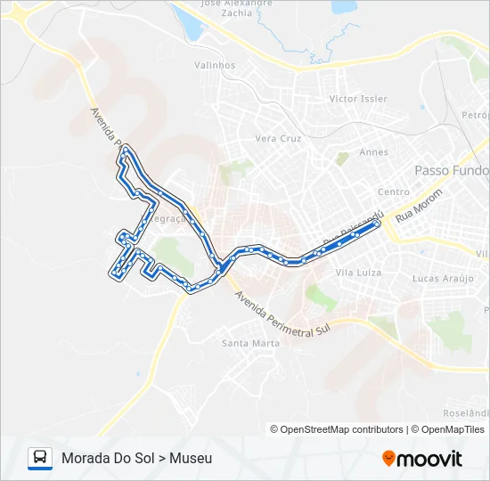 32A MORADA DO SOL / PLANALTINA Bus Line Map