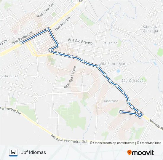 32A MORADA DO SOL / PLANALTINA Bus Line Map