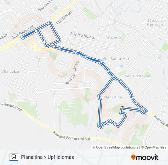 32A MORADA DO SOL / PLANALTINA Bus Line Map