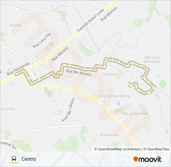 22 VILA NOVA / VILA FÁTIMA Bus Line Map