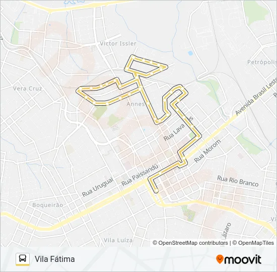 02 SANTA MARIA / VILA FÁTIMA Bus Line Map