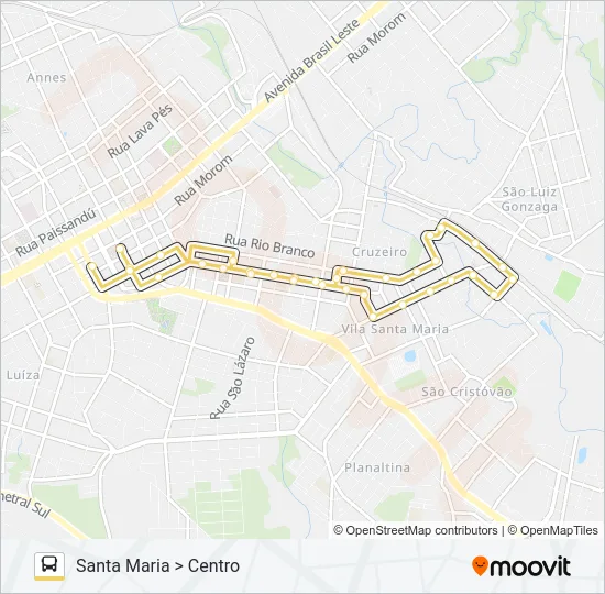 02 SANTA MARIA / VILA FÁTIMA Bus Line Map