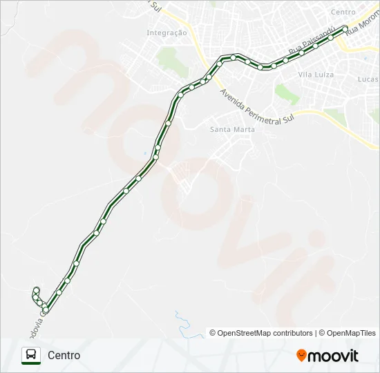 08 LOTEAMENTO UMBÚ / BOM RECREIO Bus Line Map