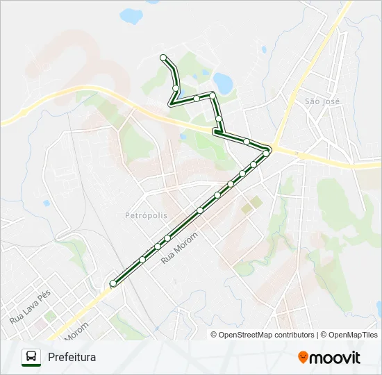 04 JERÔNIMO COELHO / UNIVERSIDADE Bus Line Map