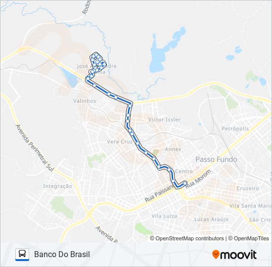 Mapa de 24 ZACCHIA / UNIVERSIDADE de autobús