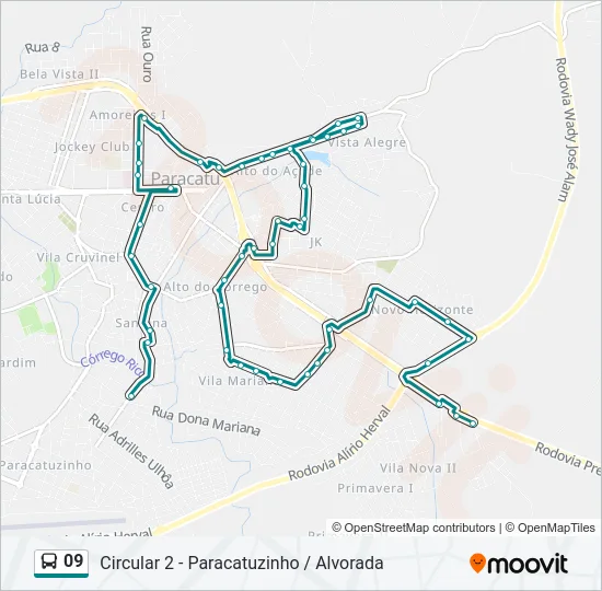 09 Bus Line Map