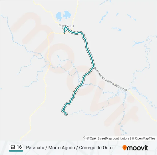 16 Bus Line Map