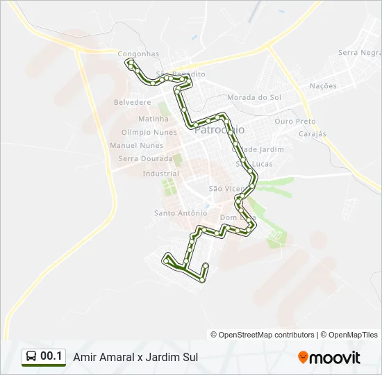 00.1 Bus Line Map