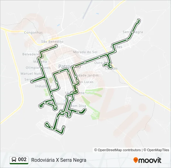 002 Bus Line Map