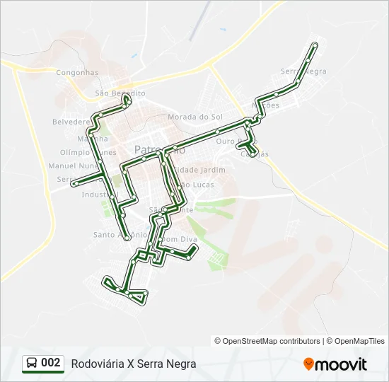 002 Bus Line Map