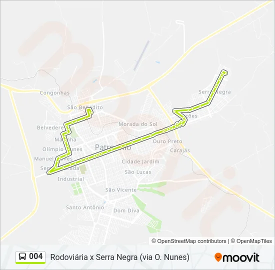 004 Bus Line Map