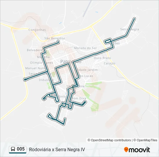 005 Bus Line Map