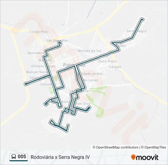 005 Bus Line Map