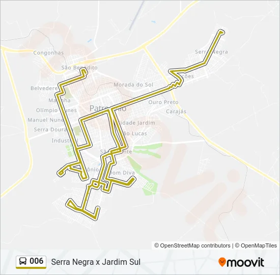 006 Bus Line Map