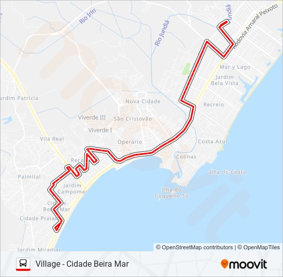 08 bus Line Map