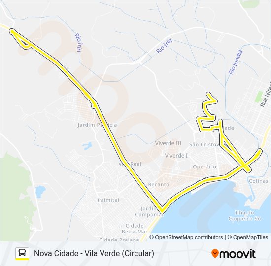 02 - RAMO A Bus Line Map
