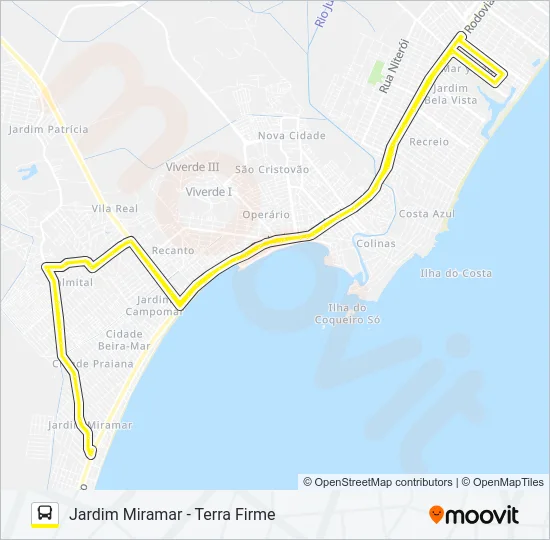 02 - RAMO D Bus Line Map