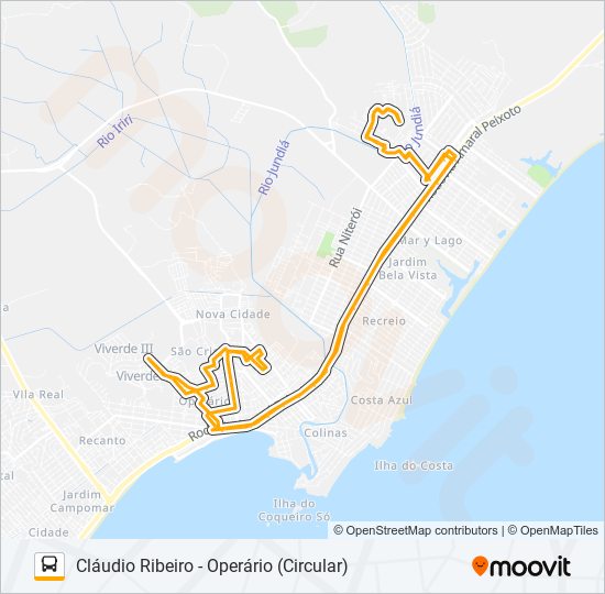 06 - RAMO A bus Line Map