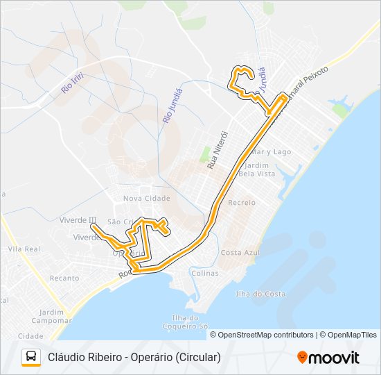 06 - RAMO A Bus Line Map