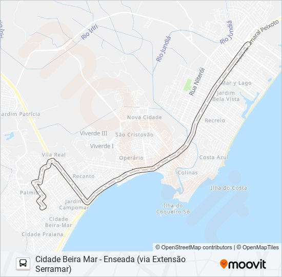 07 - RAMO A bus Line Map