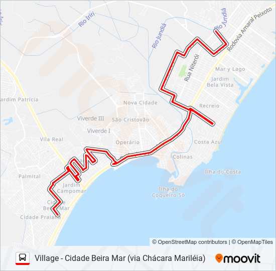 08 - RAMO A bus Line Map