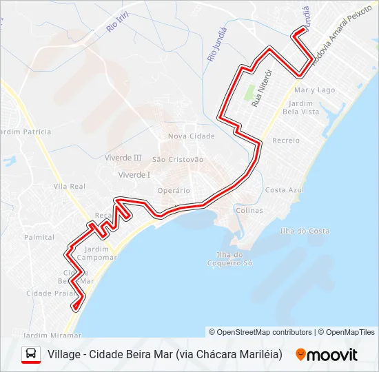 08 - RAMO A Bus Line Map