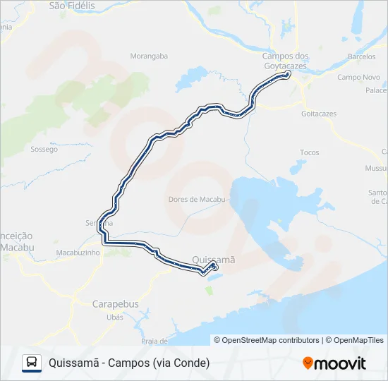 NB70 Bus Line Map