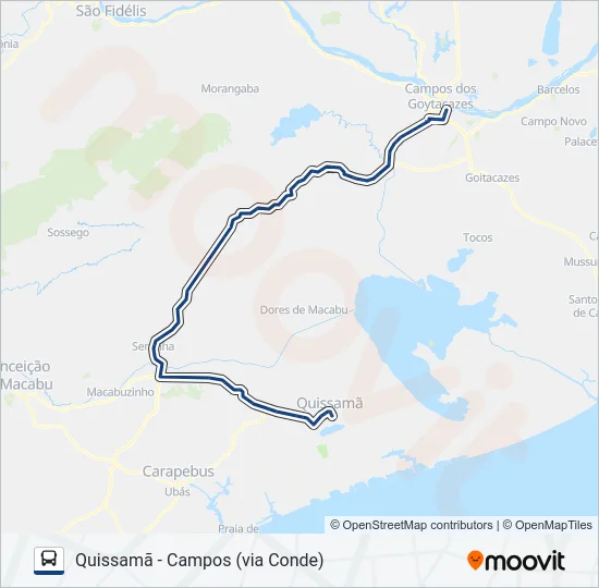 NB70 Bus Line Map