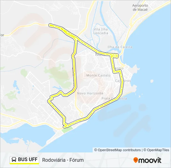 BUS UFF Bus Line Map