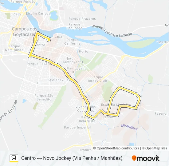 217 Bus Line Map
