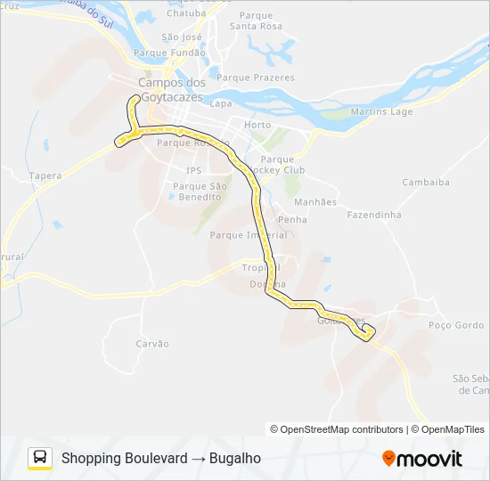 506 Bus Line Map