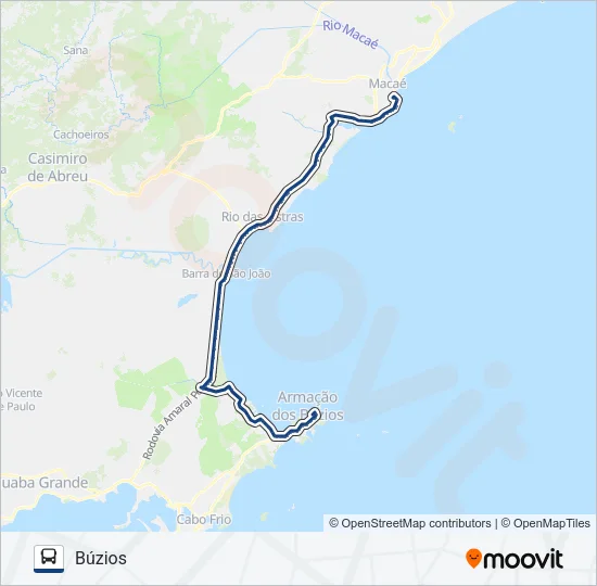 B132 Bus Line Map