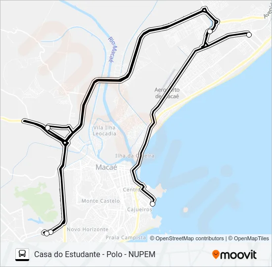 1 Bus Line Map