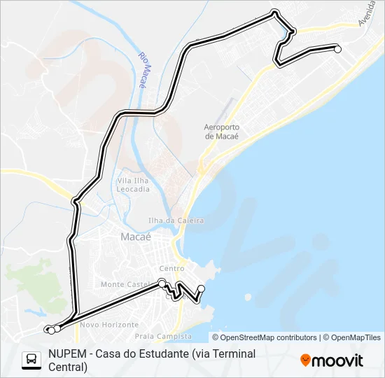 1 Bus Line Map