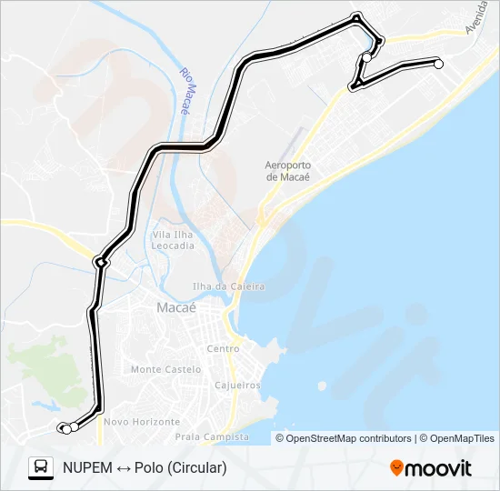 1 Bus Line Map