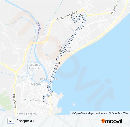 A-22B Bus Line Map