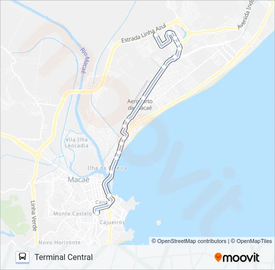 A-22B Bus Line Map