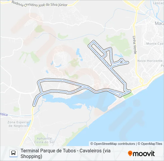 A-11 Bus Line Map
