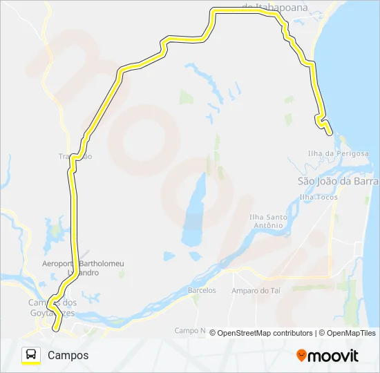 N425 Bus Line Map