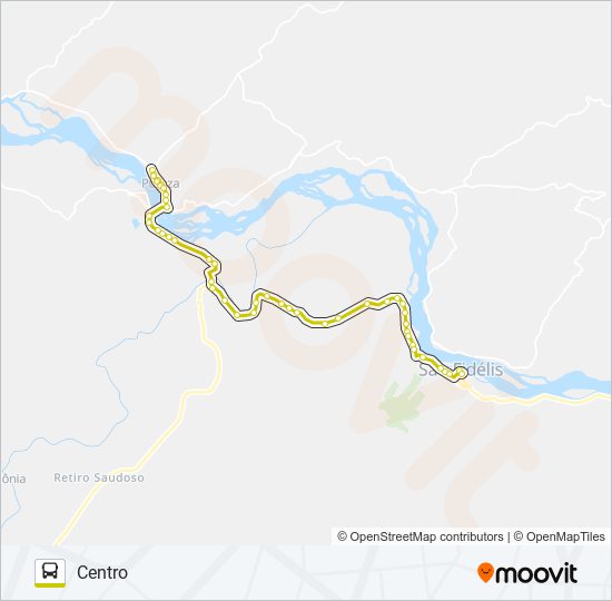 Mapa de CENTRO - PUREZA de autobús