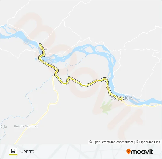 CENTRO - PUREZA Bus Line Map