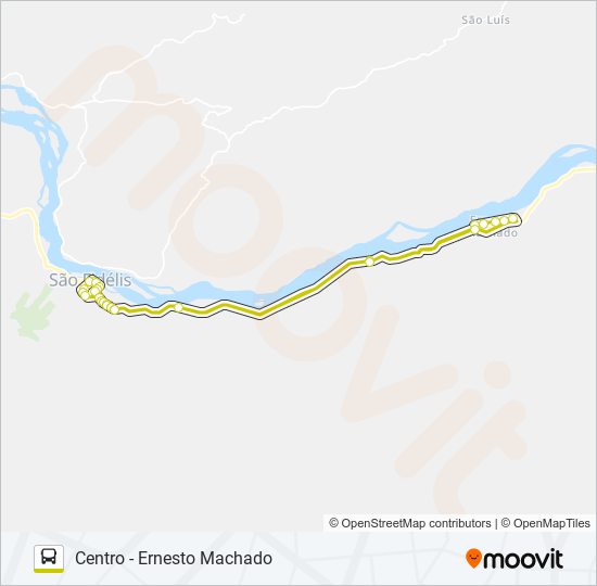 Mapa de CENTRO - ERNESTO MACHADO de autobús