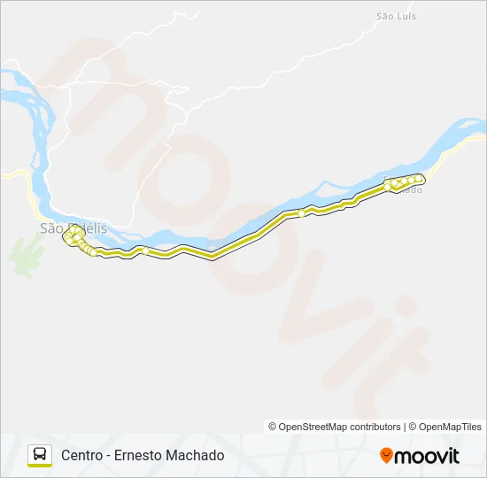 CENTRO - ERNESTO MACHADO Bus Line Map
