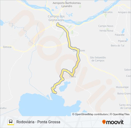 Mapa de 231 de autobús