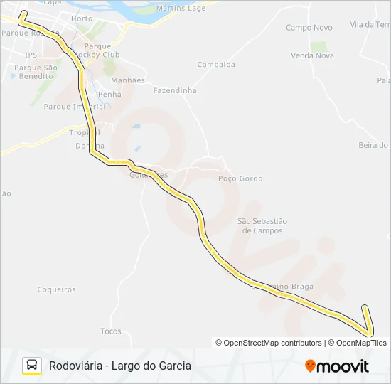 234 Bus Line Map
