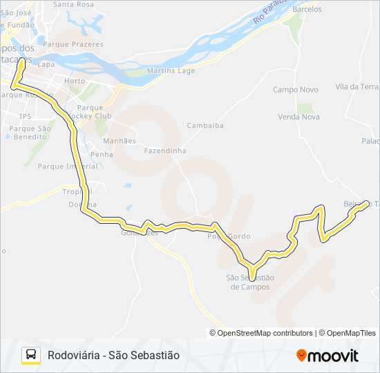 235 bus Line Map