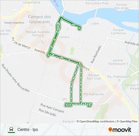 201 Bus Line Map