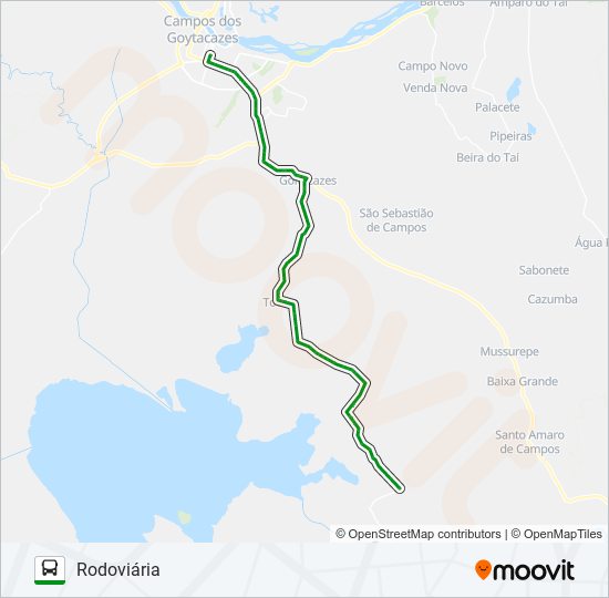 233 bus Line Map